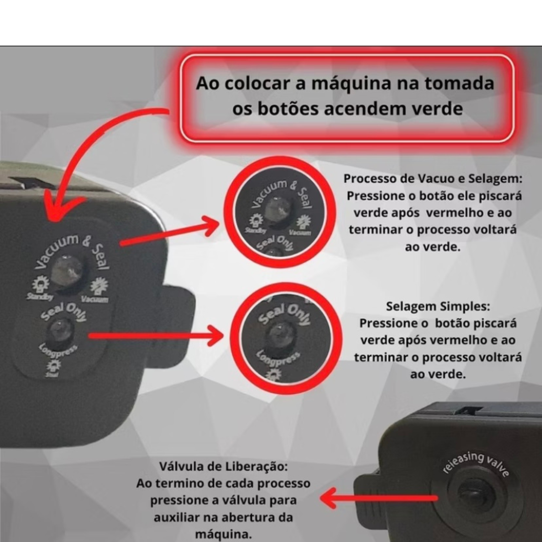 Selador a Vácuo Portátil