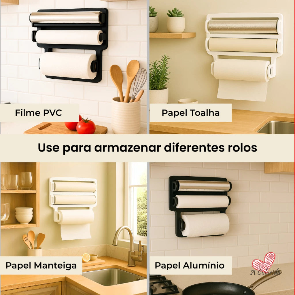 Suporte Triplo Chef - Organização e praticidade!