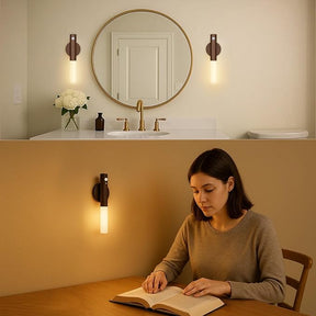 Luminária com sensor e suporte -  2 peças