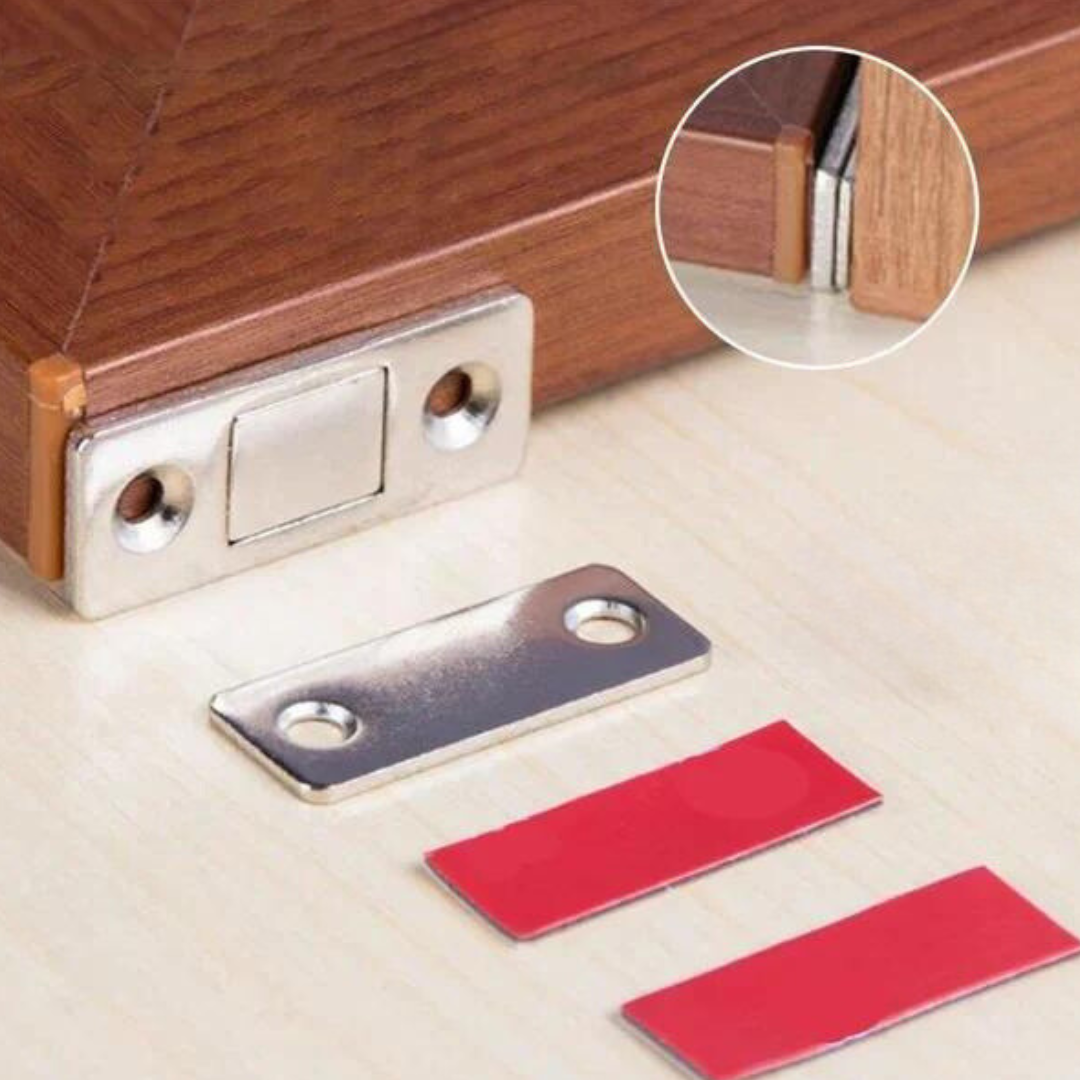 Imã de fecho ultra fino para portas e gavetas