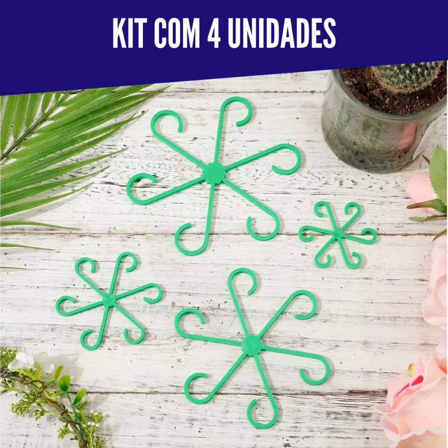 Suporte para segurar cabos de planta - 4 peças