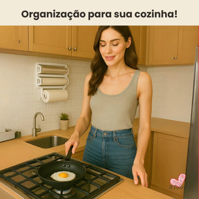 Suporte Triplo Chef - Organização e praticidade!
