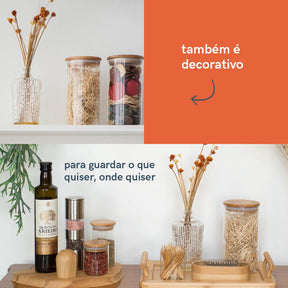 Potes Rústicos para organização