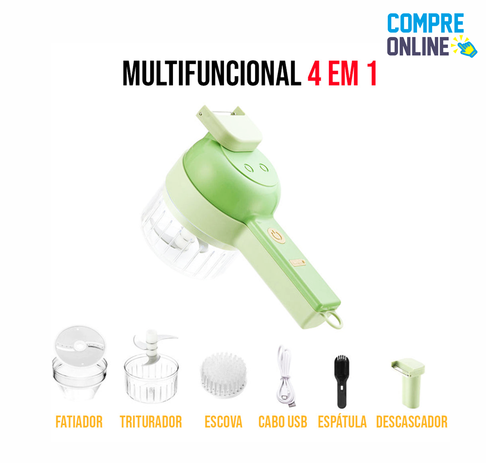 Triturador elétrico - 4 funções