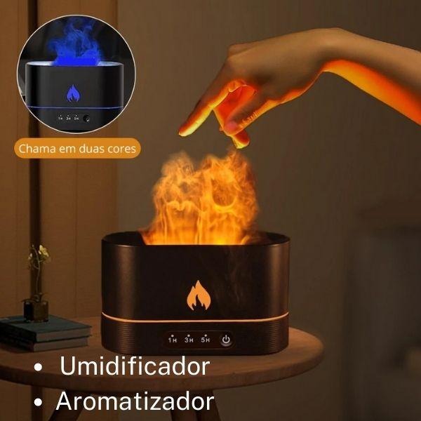 Aromatizador e Umidificador de Ambientes com Efeito de Chamas