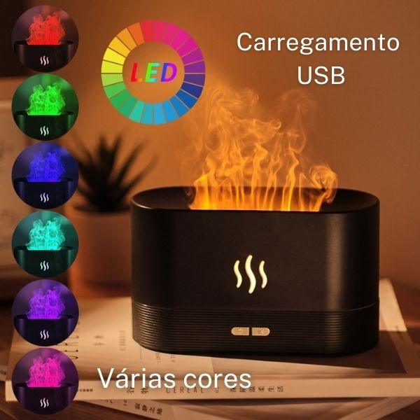 Aromatizador e Umidificador de Ambientes com Efeito de Chamas