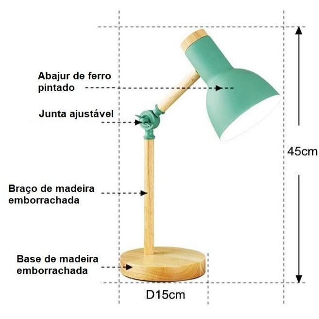 Luminária Retro dobrável LED