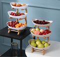 Fruteira de Mesa em Bambu - 3 andares
