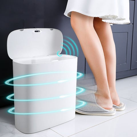Lixeira com Sensor Inteligente à Prova D'água