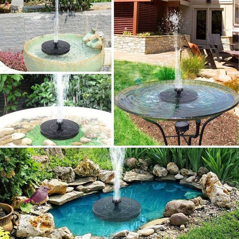 Fonte de água Solar para jardins, piscinas e decorações