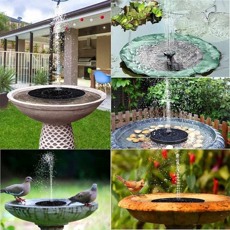 Fonte de água Solar para jardins, piscinas e decorações