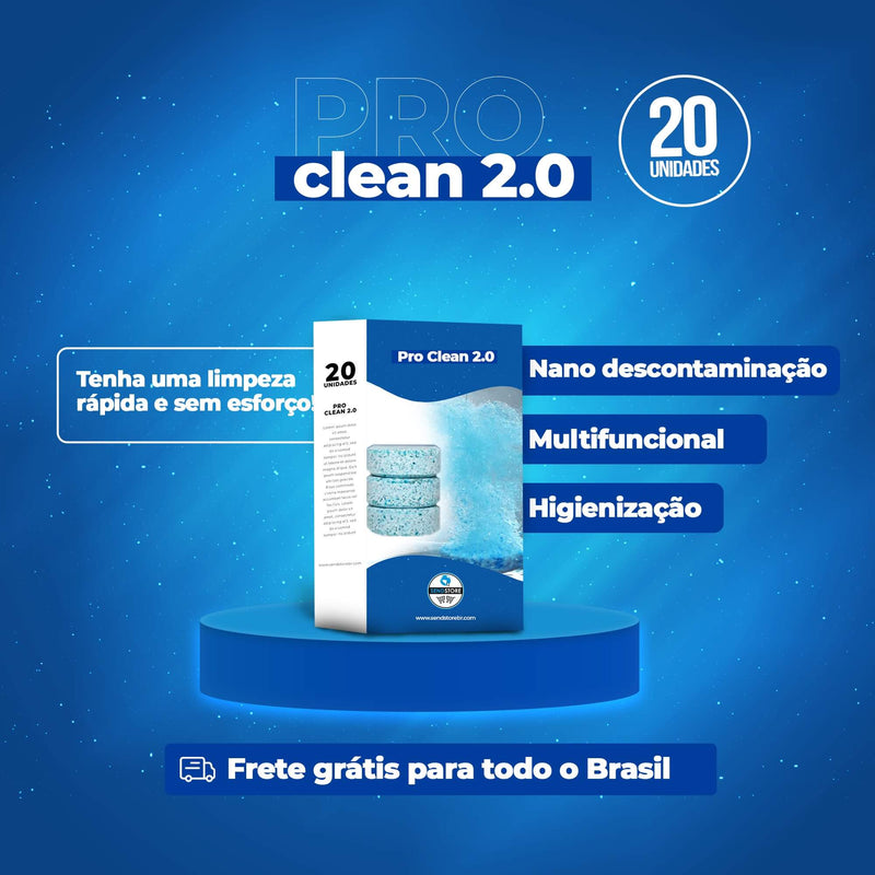 Pro Clean 2.0 - Pastilha removedora de sujeira e gordura ultra rápida