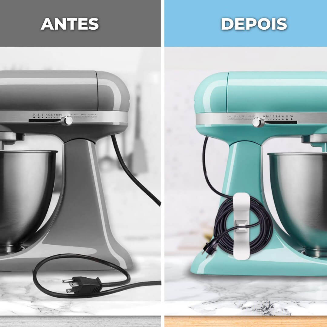 Suporte para fios e cabos - 5 peças
