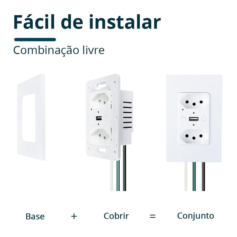 Tomada USB inteligente 2.1a