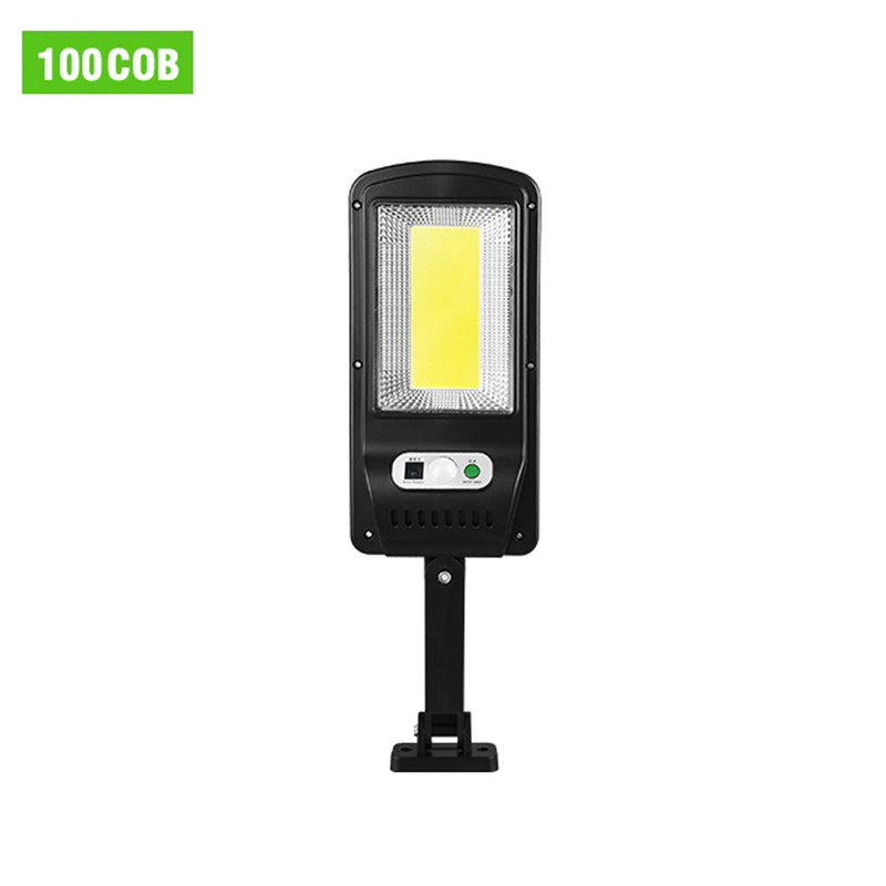 Lâmpada solar de led para áreas externas, lâmpada 120/128/160 cob com sensor de movimento, à prova d'água, segurança para jardim, pátio, caminho e quintal